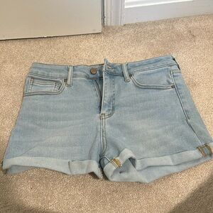 RSQ Light Washed High Rise Cuff Jean Shorts Size 26